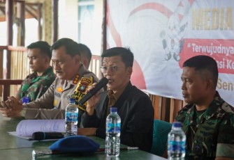 Kepala Dinas Kominfo Prov Kepri Hasan saat memberikan sambutan