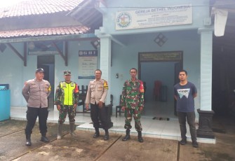 Pengamanan ibadah paskah di wilayah desa binaan 