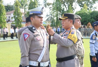 Polres Pasaman Barat Laksanakan Apel Gelar Pasukan Ops Ketupat Singgalang 2024