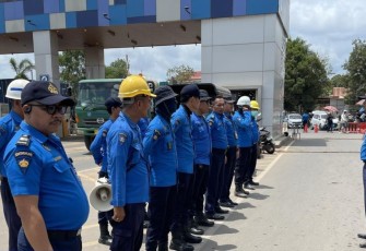 Caption : Ditpam BP Batam saat melakukan pengamanan Pelabuhan