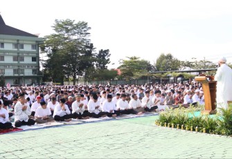 Sholat idul Fitri di Kodam XII/Tanjungpura 