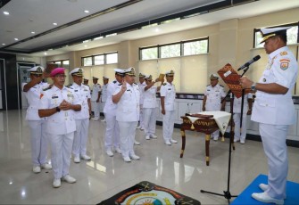Sertijab pejabat strategis Koarmada III Sorong, Kamis (18/4)