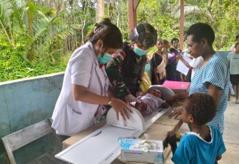Posyandu balita wilayah kampung Umuaf distrik Web, Kabupaten Keerom