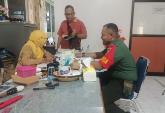 Komsos bersama perangkat kelurahan desa binaan