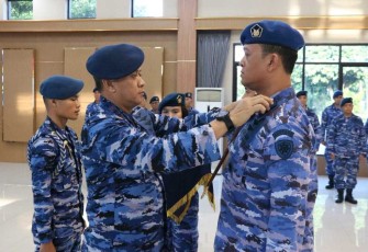 Pangkoopsud I Marsda TNI Mohammad Nurdin melantik Letkol Kal R. Bimo Seno K.H., M.Han., Jabat Komandan Denma Koopsud I 