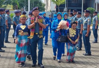 Pangkolinlamil Laksda TNI Hudiarto Krisno Utomo kunjungi Satlinlamil 3 Makassar 
