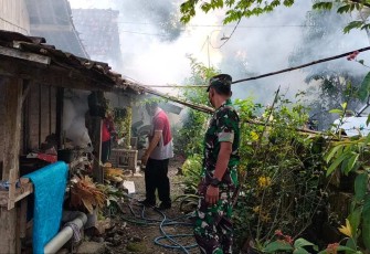 Fogging di wilayah desa binaan 