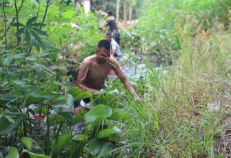Peduli lingkungan di lokasi TMMD Kodim Labuhanbatu 