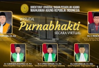 Wisuda purnabakti 3 KPTA secara virtual 