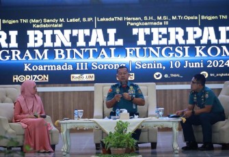 Pembekalan Bintal Fungsi Komando Prajurit Koarmada III