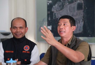 Kepala BNPB Letjen TNI Suharyanto saat memberikan pengarahan di Bali