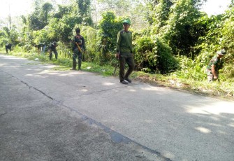 Pembersihan saluran air di wilayah binaan