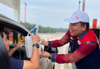 Kampanye keselamatan berkendara PT Hutama Karya 