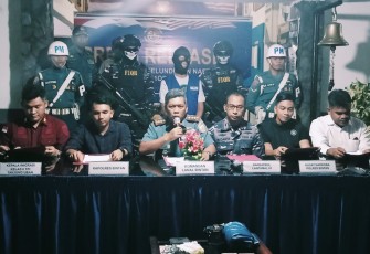 Pres konference penyelundupan narkoba jenis sabu