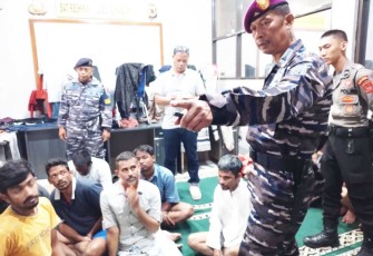 Imigran gelap saat diamankan di Kabupaten Sukabumi 
