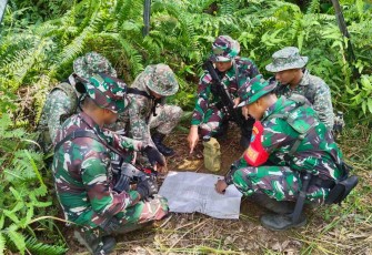 Operasi patok satgas Yonzipur 5/ABW