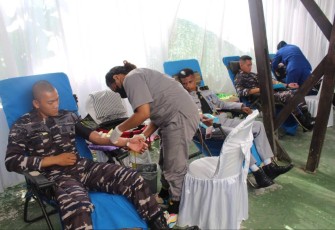 Donor darah prajurit Koarmada III Sorong