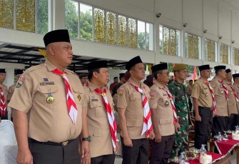 Pelantikan gerakan Pramuka di Kabupaten Binjai