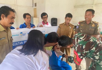 Vaksinasi anak perbatasan RI-Malaysia 