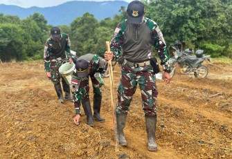 Program ketahanan pangan satgas Yonzipur 5/ABW