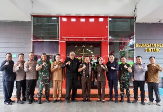 Danrem 121/ABW Sambut Kunjungan Kejati Kalbar di Kabupaten Sintang 