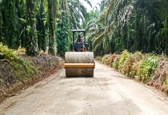 Alat Berat di lokasi TMMD.