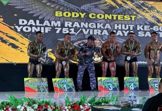 Kejuaraan body contest HUT Yonif 751/VJS