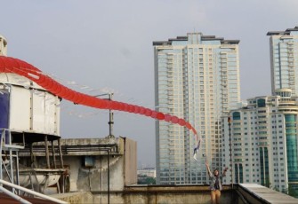 Simulasi layangan naga tim Wind Wave Power