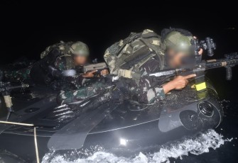 Satkopaska Koarmada III saat latihan Raid Demolisi di perairan Sorong