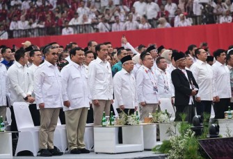 Rapimnas dan Apel Akbar Partai Gerinda di Jakarta, Sabtu (31/8)