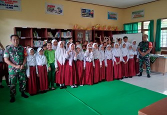 Materi Wasbang Pelajar di Wilayah Desa Binaan 