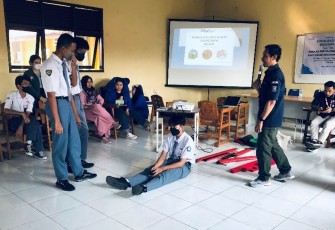 Dokumentasi, Simulasi pertolongan pertama saat terjadi korban luka pada bencana alam