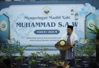 Maulid Nabi Muhammad SAW di Masjid Baiturrahman Koarmada III Sorong, Selasa (17/9)