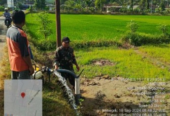 Pendampingan pompanisasi persawahan petani desa binaan 