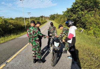 Sweeping keamanan wilayah perbatasan 
