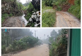 Tanah Longsor Hambat Beberapa Ruas Jalan Kabupaten di Kecamatan Duo Koto 
