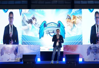 Dokumentasi: M. Roby Hervindo dalam menyampaikan sambutan mengenai tujuan penyelenggaraan Renewable Energy E-Sport