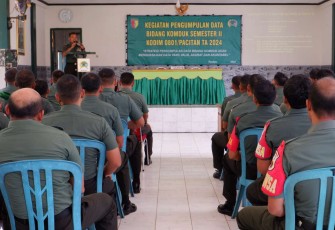 Pengumpulan data bidang Komduk Kodim 0801/Pacitan 