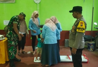 Pelayanan posyandu di wilayah desa binaan 