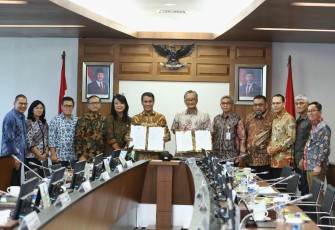 Kerjasama Kementerian PU bersama Kementan di Jakarta, Jum'at (15/11)