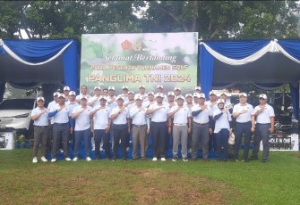 Turnamen Golf Panglima TNI 2024 di Padang Golf Adi Soemarmo, Minggu (17/11)