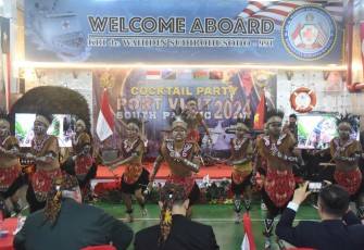Cocktail party Satgas Port Visit 2024 di PNG