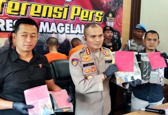 Kapolresta Magelang Kombes Pol Mustofa saat konferensi pers, Kamis (5/12)