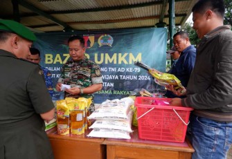 Bazar sembako Kodim 0801 Pacitan 