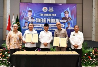 PDT bersama Kejaksaaan Agung RI. Penandatanganan Kerja sama ini terkait pemanfaatan dan pengelolaan dana desa oleh kepala desa, yang dilaksanakan di Hotel Harris Cibinong Bogor, Rabu (18/12/2024)