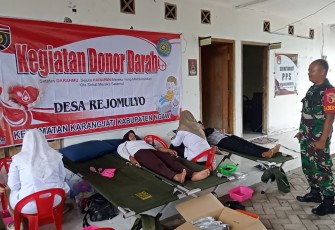 Donor darah wilayah desa binaan 