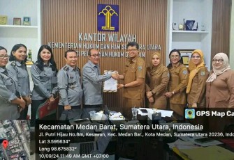 Poto Bersama Kadivyankum Mengharmonisasikan Dua Ranperwal Kota Binjai