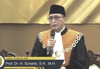 Ketua Mahkamah Agung Prof Dr H Sunarto SH MH