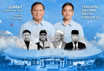 Pesta Rakyat Prabowo-Gibran di GOR Sidoarjo