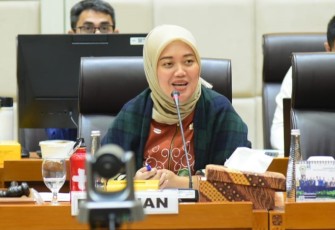 Wakil Ketua Komisi VII DPR RI, Chusnunia Chalim, saat rapat kerja dengan Menteri Pariwisata di Gedung DPR RI, Jakarta, Rabu (20/11/2024).
